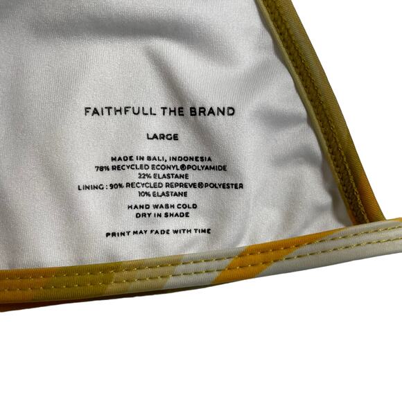 NWT FAITHFULL THE BRAND Bikini Set Isla Top Isle Bottom Talamanca Print Large 8 - Picture 4 of 15